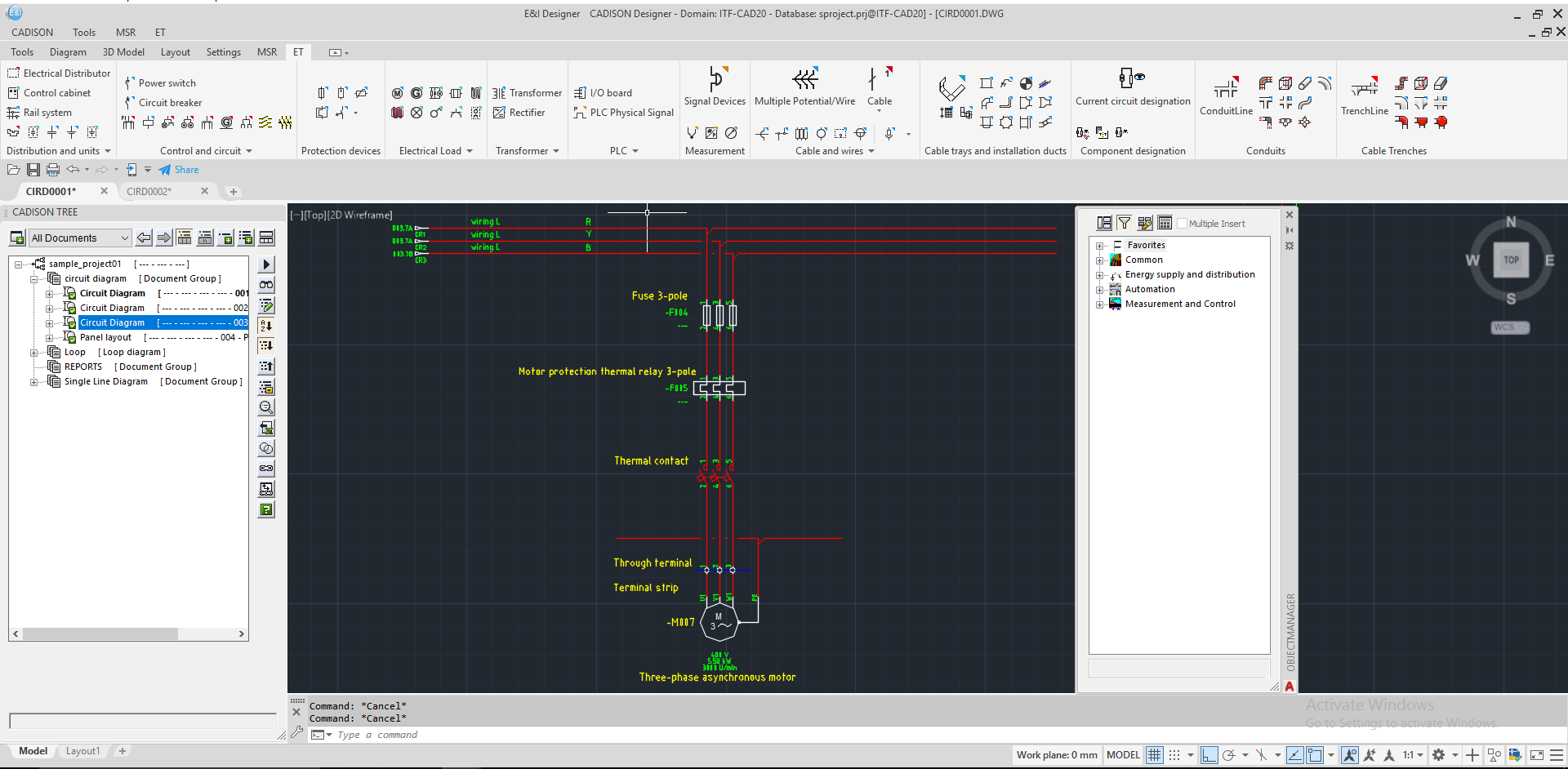 screenshot of Cadison E&I Designer
